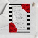 Search for red and silver sweet 16 invitations Modern