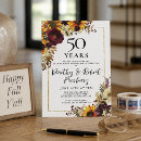 Search for flower 50th anniversary invitations Pretty