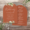 Search for floral arch wedding invitations Terracotta