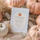 Search for pumpkin baby boy shower invitations A little pumpkin