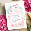 Search for ocean baby shower invitations Whale