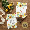Search for blank sunflower invitations Watercolor