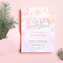 Search for winter 1st birthday invitations Watercolor