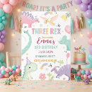 Search for three rex girl birthday invitations Prehistoric