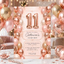 Search for girls 11th birthday invitations 11 year old