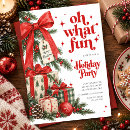 Search for oh what fun holiday invitations Stripes