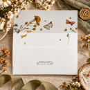 Search for rustic wedding mailing accessories Watercolor flowers