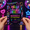 Search for 80s 90s invitations Glow in the dark