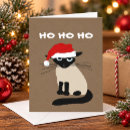 Search for siamese cat christmas cards Funny