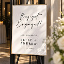 Search for engagement party posters Black and white