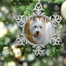 Search for westie ornaments Snowflake