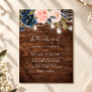 Search for navy and pink wedding invitations Rustic