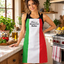 Search for italian aprons Flag of italy
