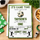 Search for soccer 1st birthday invitations First year down