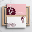Search for maroon business cards Feminine