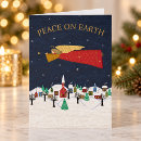 Search for peace photo cards Blue