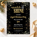 Search for sparkle and shine invitations Black