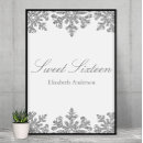 Search for silver sweet 16 party decor Sixteen