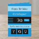 Search for male 30th birthday cards Blue