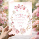 Search for girl baptism invitations Blush pink