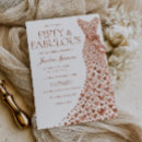 Search for rose gold 50th birthday invitations Fifty and fabulous