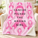 Search for chemo blankets Breast cancer support