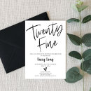 Search for 25th birthday invitations Minimal