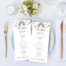 Search for baby shower menus Boho
