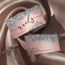 Search for metallic silver business cards Salon