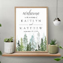 Search for winter welcome wedding signs Pine tree