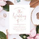 Search for love wedding invitations rose gold