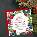 Search for eat drink and be merry invitations Red and green