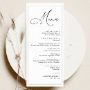 Search for elegant dinner menus Black and white