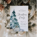Search for christmas invitations Watercolor christmas tree