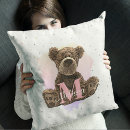 Search for teddy bear pillows watercolor
