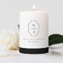 Search for elegant candles black and white