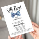 Search for bow tie baby shower invitations A little man