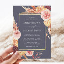 Search for dusty purple wedding invitations Watercolor floral