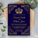 Search for crown wedding invitations Golden