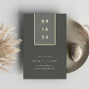 Search for olive green and gold wedding save the dates Couple