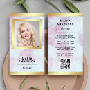 Search for actress business cards Qr code