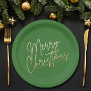 Search for green and gold paper plates Modern