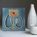 Search for blue art deco tiles Antique ornate