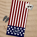 Search for red white blue beach towels Stripes