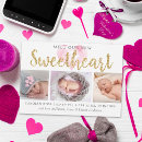 Search for valentine birth announcement cards New baby