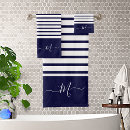 Search for navy and white bath towels Elegant stylish modern