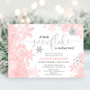 Search for snowflake baby shower invitations Snowflakes