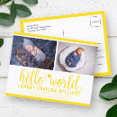 Search for summer birth announcement cards Yellow