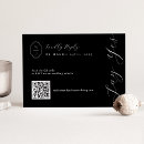 Search for black rsvp cards Qr code rsvp