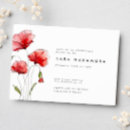 Search for poppy invitations Red